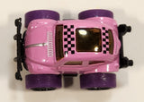 Mini Q VW Bug Pink Pull Back Die Cast Toy Car Vehicle