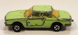 Vintage Majorette No. 235 BMW 3.0 CSi Green 1/60 Scale Die Cast Toy Car Vehicle with Opening Doors