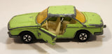 Vintage Majorette No. 235 BMW 3.0 CSi Green 1/60 Scale Die Cast Toy Car Vehicle with Opening Doors