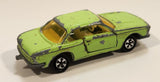 Vintage Majorette No. 235 BMW 3.0 CSi Green 1/60 Scale Die Cast Toy Car Vehicle with Opening Doors