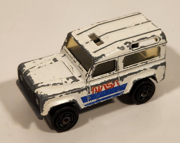 Majorette Land Rover NASA No. 266 National Aeronautics and Space Administration White Die Cast Toy Car Vehicle