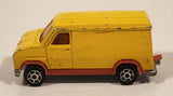 Vintage Majorette No. 279 / 234 Fourgon Van Yellow Red 1/65 Scale Die Cast Toy Car Vehicle