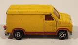 Vintage Majorette No. 279 / 234 Fourgon Van Yellow Red 1/65 Scale Die Cast Toy Car Vehicle