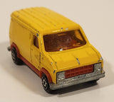 Vintage Majorette No. 279 / 234 Fourgon Van Yellow Red 1/65 Scale Die Cast Toy Car Vehicle