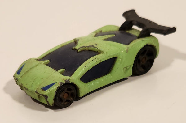 2009 McDonald's Hot Wheels Impavido 1 Bright Green 3/7 Die Cast Toy Car Vehicle