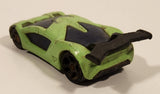 2009 McDonald's Hot Wheels Impavido 1 Bright Green 3/7 Die Cast Toy Car Vehicle