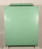I Love 2 Shop Supermarket Refrigerator Mint Green and White 10 3/8" Tall Plastic Dollhouse Toy