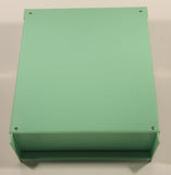 I Love 2 Shop Supermarket Refrigerator Mint Green and White 10 3/8" Tall Plastic Dollhouse Toy