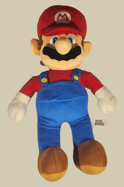 2021 Jakks Pacific Nintendo Super Mario Mario 21" Tall Stuffed Plush Toy