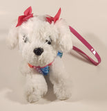 Poochie & Co White Dog Rainbow Confetti Outfit 11" Stuffed Plush Purse Toy