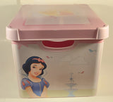 Disney Princess Cinderella Snow White Aurora Belle Plastic Tote Bin Storage Box Container