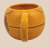 2019 Silver Buffalo Warner Bros. Space Jam Movie Basketball Shaped 24 oz 3 1/2" Tall Ceramic Coffee Mug Cup