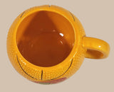 2019 Silver Buffalo Warner Bros. Space Jam Movie Basketball Shaped 24 oz 3 1/2" Tall Ceramic Coffee Mug Cup