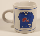 Vintage Giftcraft NHL Quebec Nordiques Small 2 5/8" Tall Ceramic Coffee Mug Cup