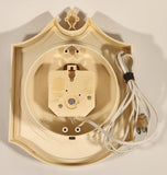 Vintage Sunbeam Flower Themed Plastic Electric Wall Clock Made in USA