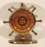 Vintage Swift & Anderson Ship's Wheel Brass Metal Barometer Made in Boston