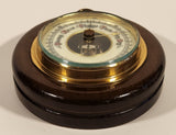 Vintage 5" Diameter Wooden Cased Weather Barometer Made in Western Germany