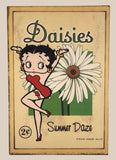 Rare 2005 KFS/FS Vandor King Features Betty Boop Daisies Summer Daze 2 Cents 7 1/4" x 10 3/4" Heavy Metal Sign