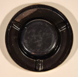 Rare Antique 1940s 1950s Graham Bell Enameling Ltd. Streetsville Ontario Hide Stretching Sheets White Porcelain Enamel Advertising Ashtray