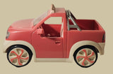 Battat Lori Our Generation Pink FM Radio Truck and Camper Trailer Plastic Toy Doll Vehicles