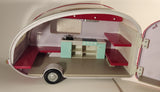 Battat Lori Our Generation Pink FM Radio Truck and Camper Trailer Plastic Toy Doll Vehicles