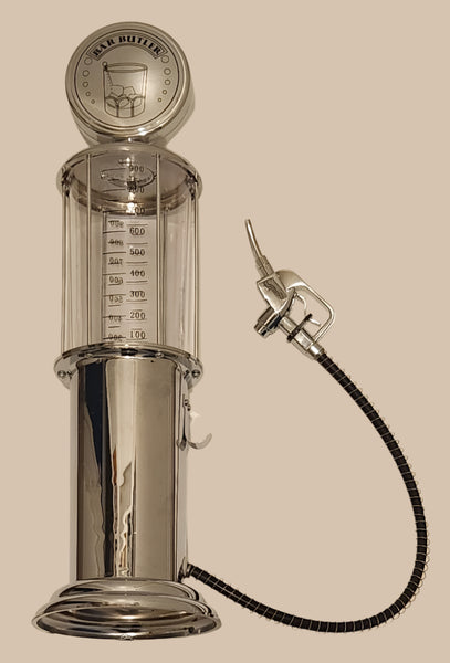 Vintage Bar Butler Metal Gas Station Pump Shaped Liquor Drink Dispenser 19" Tall