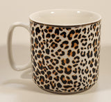 Leopard Print 3 1/2" Ceramic Coffee Mug Cup