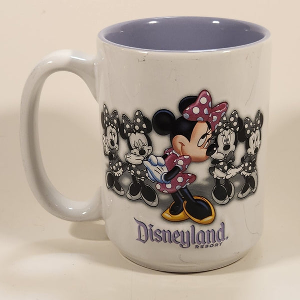 Disney Parks Disneyland Resort Minnie Mouse 4 1/2" Tall Embossed Ceramic Coffee Mug Cup
