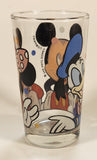1980s Anchor Hocking Disney Mickey Mouse Minnie Mouse Donald Duck 4 1/2" Clear Glass Juice Cup