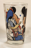 1980s Anchor Hocking Disney Mickey Mouse Minnie Mouse Donald Duck 4 1/2" Clear Glass Juice Cup