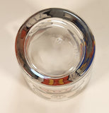 1980s Anchor Hocking Disney Mickey Mouse Minnie Mouse Donald Duck 4 1/2" Clear Glass Juice Cup