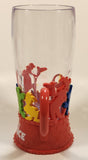 Disney On Ice Red and Clear Plastic 7" Tall Light Up Cup Mug