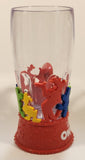 Disney On Ice Red and Clear Plastic 7" Tall Light Up Cup Mug