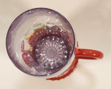 Disney On Ice Red and Clear Plastic 7" Tall Light Up Cup Mug