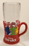 Disney On Ice Red and Clear Plastic 7" Tall Light Up Cup Mug