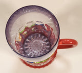 Disney On Ice Red and Clear Plastic 7" Tall Light Up Cup Mug