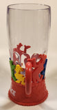 Disney On Ice Red and Clear Plastic 7" Tall Light Up Cup Mug