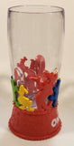 Disney On Ice Red and Clear Plastic 7" Tall Light Up Cup Mug