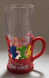 Disney On Ice Red and Clear Plastic 7" Tall Light Up Cup Mug