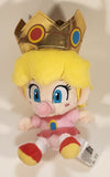 2019 Little Buddy Nintendo Super Mario Princess Peach 7" Tall Toy Stuffed Plush