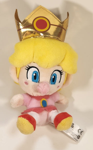 2019 Little Buddy Nintendo Super Mario Princess Peach 7" Tall Toy Stuffed Plush
