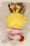 2019 Little Buddy Nintendo Super Mario Princess Peach 7" Tall Toy Stuffed Plush