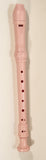 Recorder Light Pink Plastic Musical Instrument Made in Taiwan