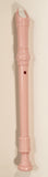 Recorder Light Pink Plastic Musical Instrument Made in Taiwan