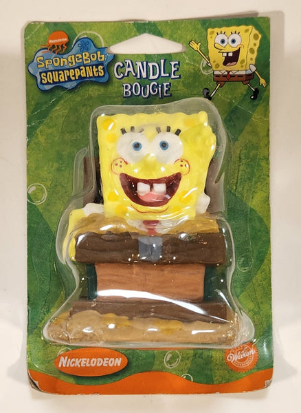 2002 Wilton Enterprise Viacom Nickelodeon SpongeBob SquarePants Candle & Cake Decoration Wax Candle New in Package