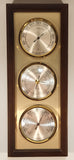 Vintage Solar Hygrometer Barometer Thermometer 4 1/2" x 11 1/4" Wood Cased Weather Station Made in Germany