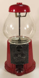 Vintage Carousel Brand Metal and Glass Globe Gumball Machine Candy Dispenser 11 1/2" Tall