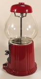 Vintage Carousel Brand Metal and Glass Globe Gumball Machine Candy Dispenser 11 1/2" Tall