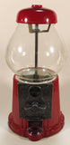 Vintage Carousel Brand Metal and Glass Globe Gumball Machine Candy Dispenser 11 1/2" Tall