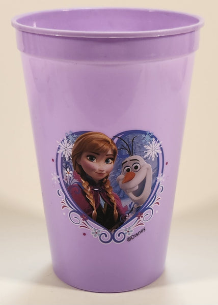 Greenbrier International Zak! Designs Disney Frozen Anna and Olaf Purple 5" Tall Plastic Cup